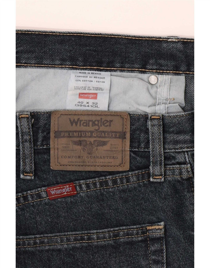 Jeans dritti da uomo Wrangler W40 L23 cotone blu navy
