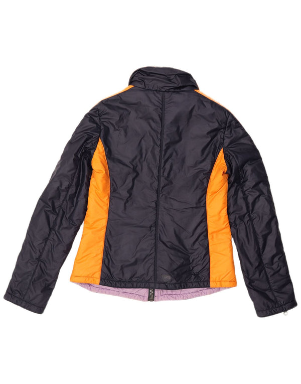 Giacca imbottita da donna Belfe UK 10 Small Blu Navy Colourblock
