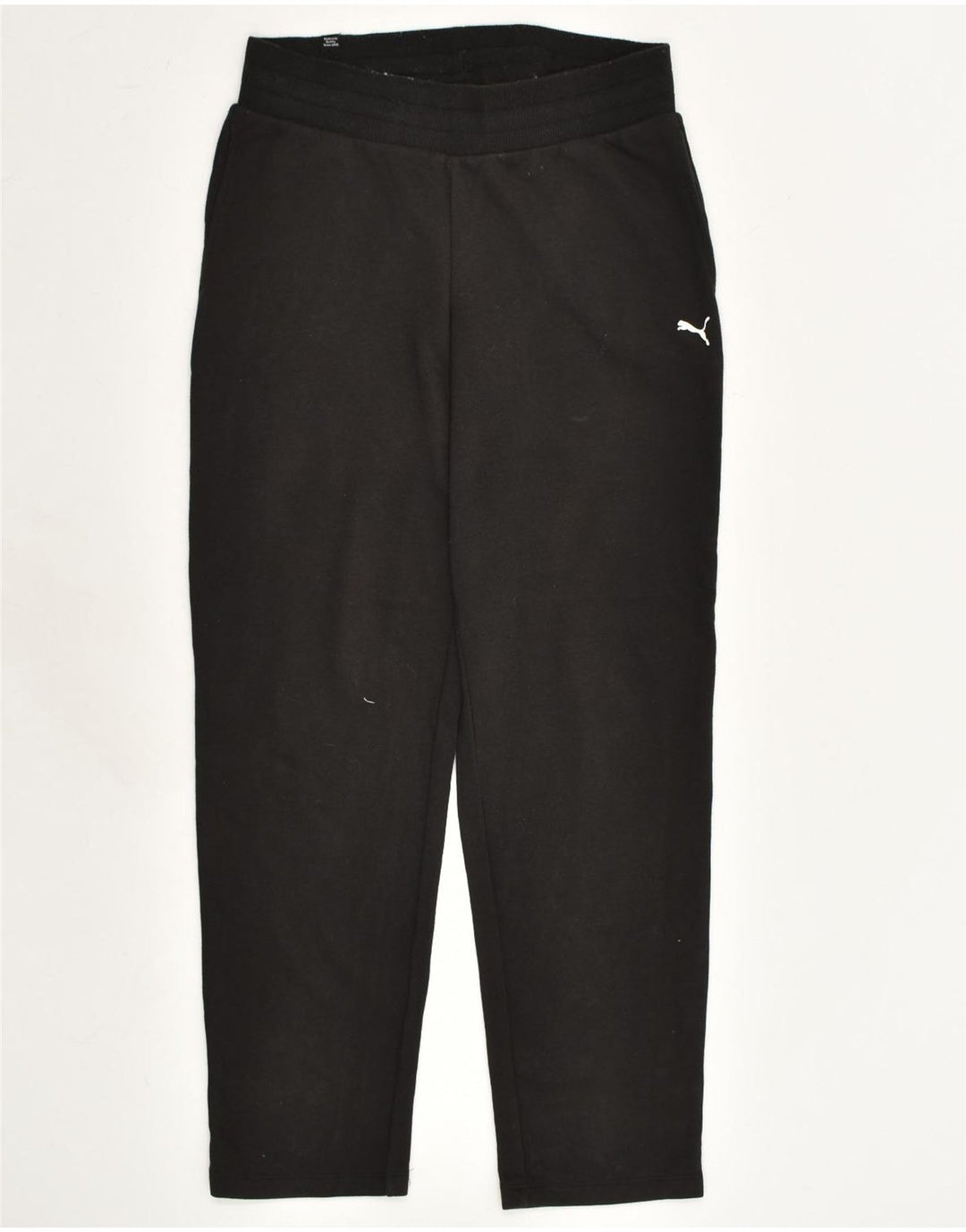 PUMA Womens Tracksuit Trousers UK 10 Small Black Cotton | Vintage Puma | Thrift | Second-Hand Puma | Used Clothing | Messina Hembry 