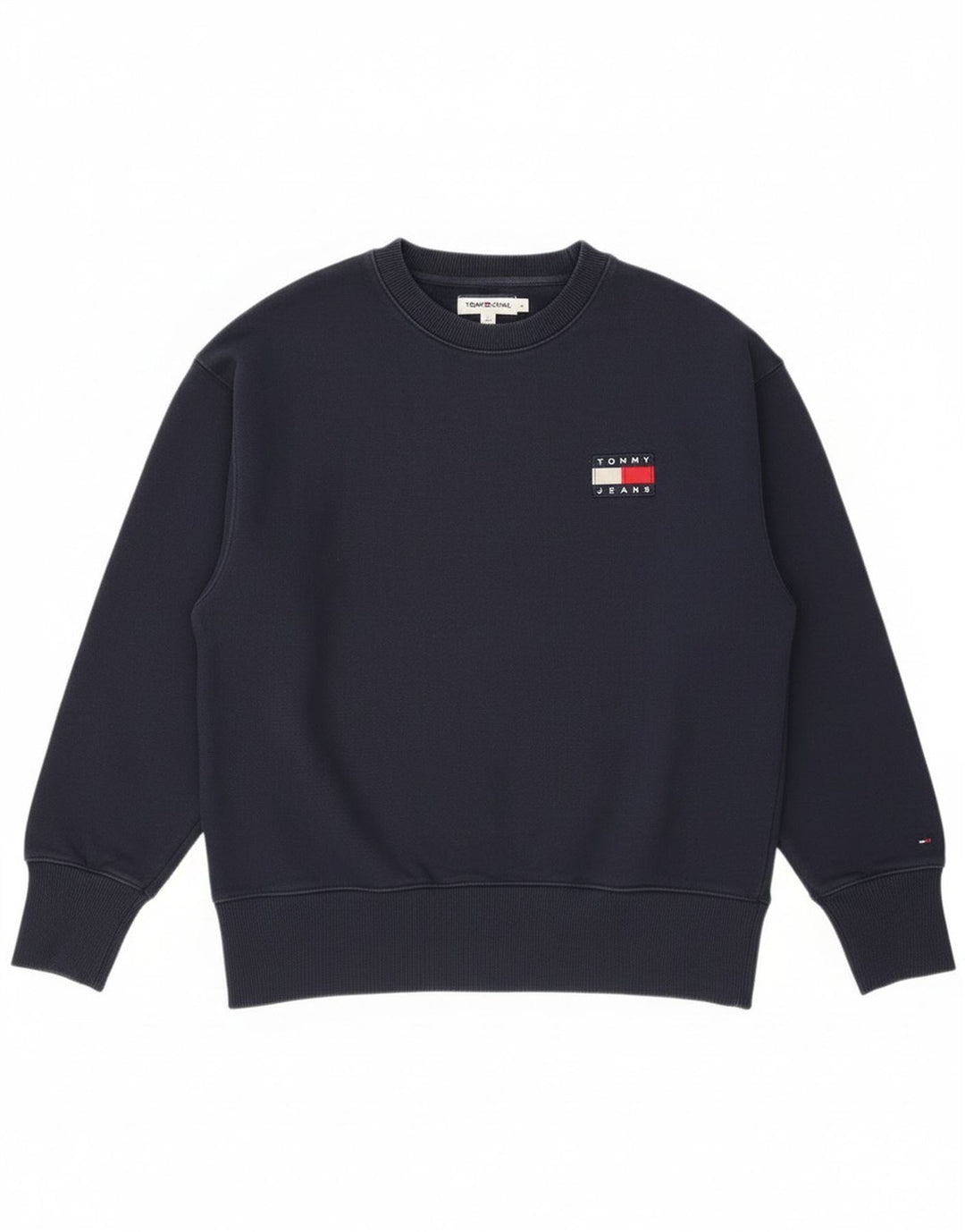 Tommy Hilfiger Uomo Felpa Maglione Piccolo Blu Navy Cotone
