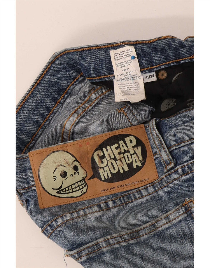 Jeans slim da uomo economici Monday W31 L34 cotone blu