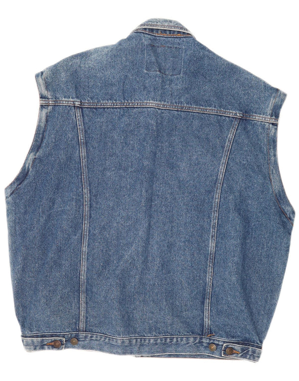 Casucci Gilet in denim da uomo UK 44 2XL Cotone blu