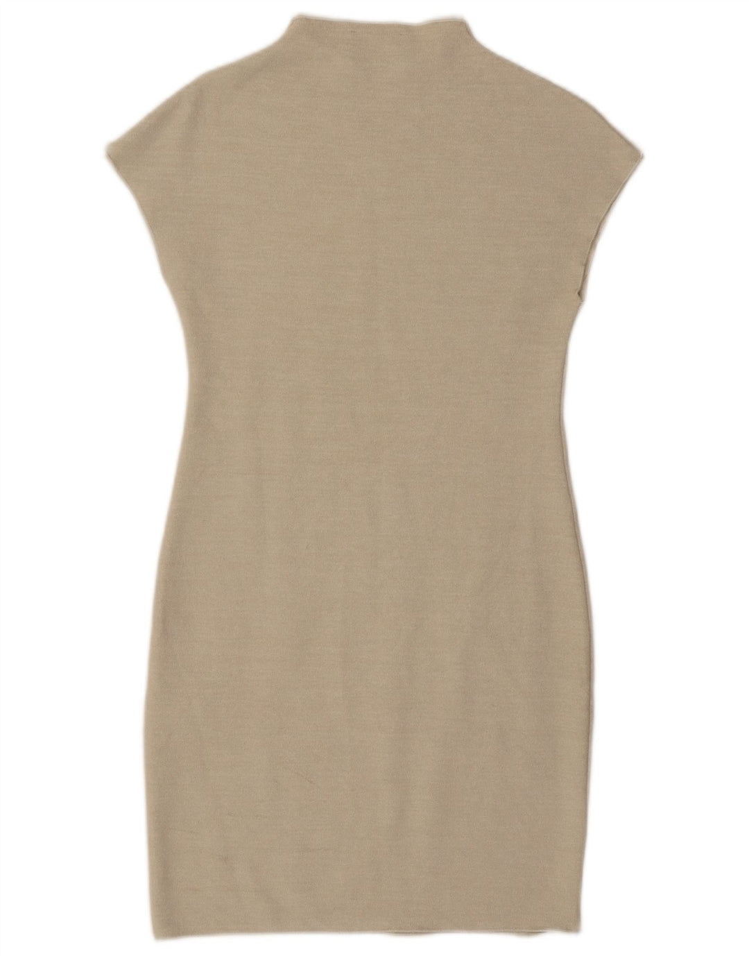 Abito tubino Zara da donna UK 14 grande in viscosa beige