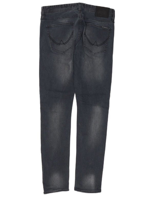 Jeans skinny da uomo Superdry W34 L32 cotone nero