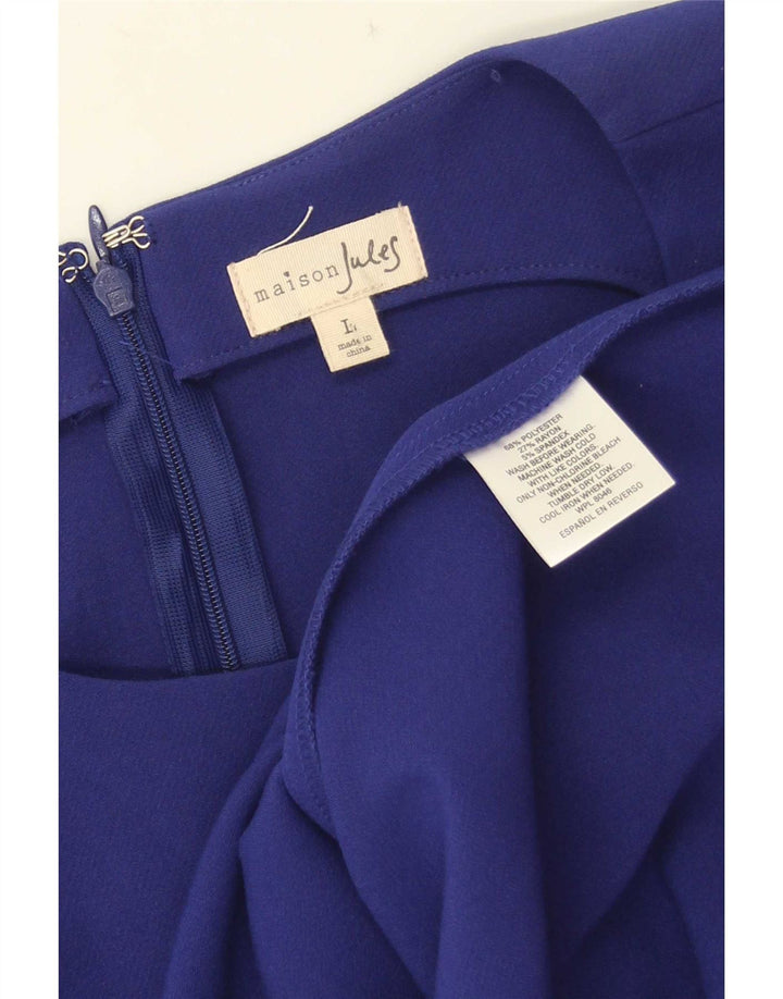 Jules Abito tubino senza maniche da donna UK 14 Grande poliestere blu