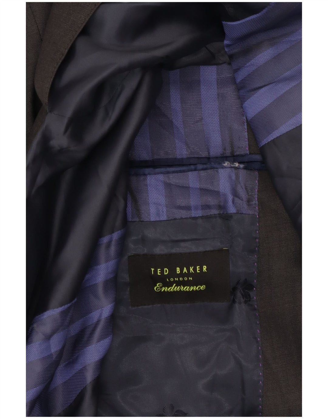 Giacca blazer da uomo a 2 bottoni Ted Baker UK 38 Lana grigio medio