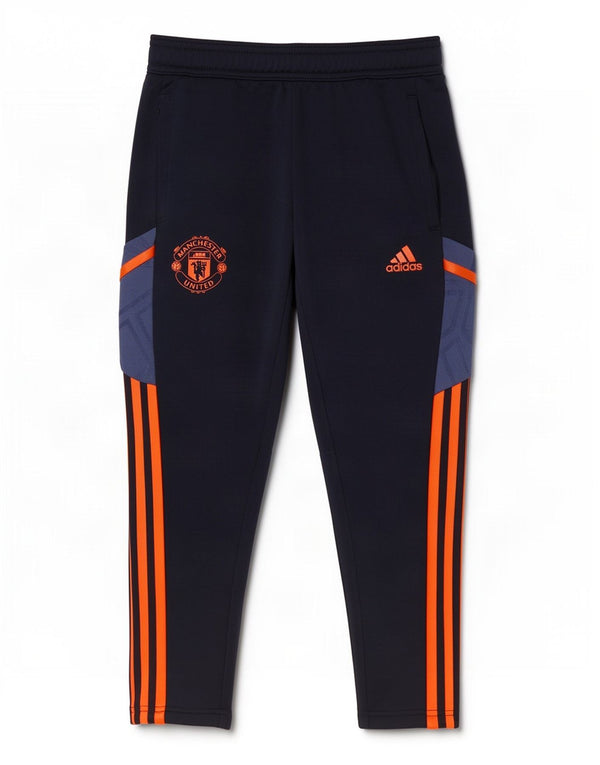 Adidas Boys Manchester United Tracksuit Trousers 9-10 Years Navy Blue