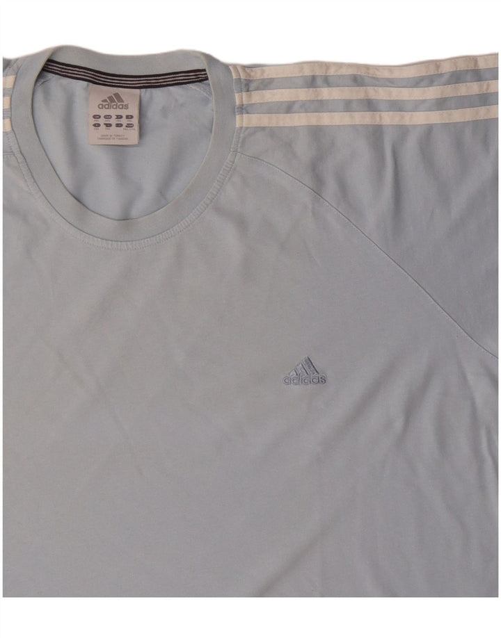 T-shirt da uomo Adidas Top 2XL in cotone blu
