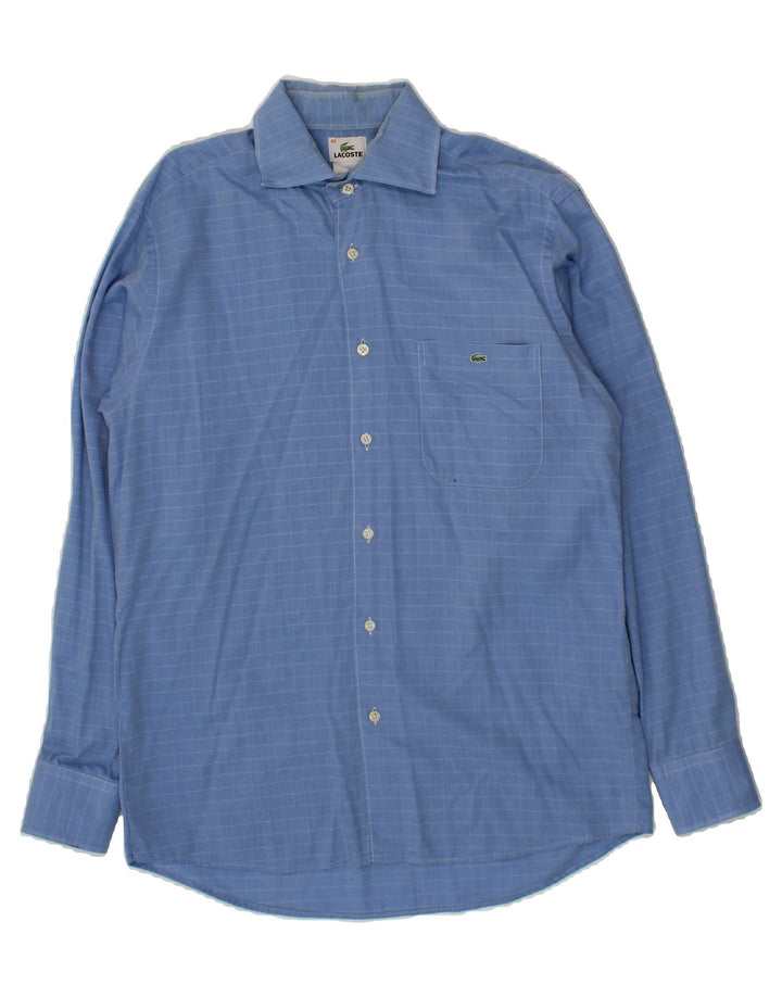 LACOSTE Mens Shirt Size 42 Large Blue Pinstripe Vintage Lacoste and Second-Hand Lacoste from Messina Hembry 