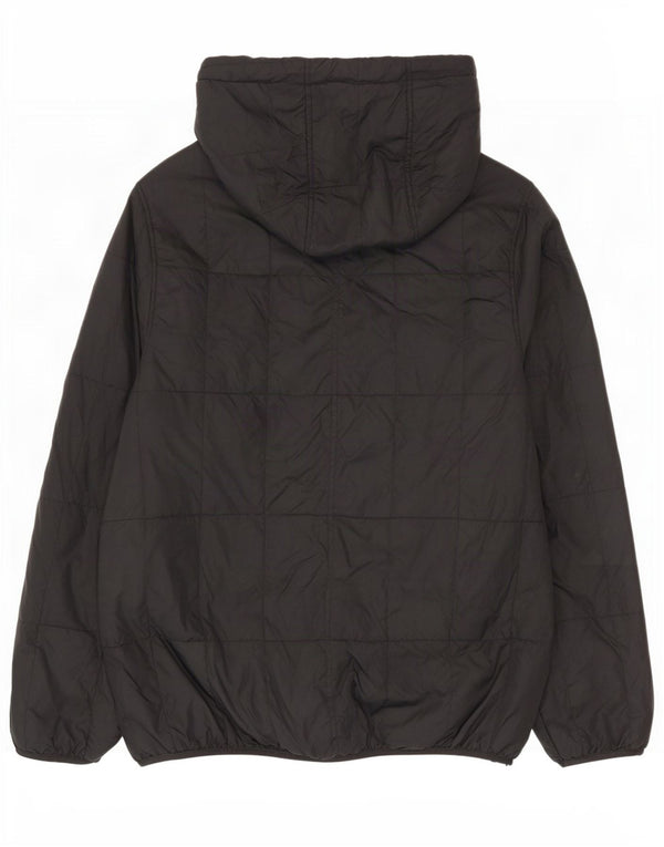 Giacca imbottita con cappuccio da uomo Bench UK 40 Large nera in poliammide