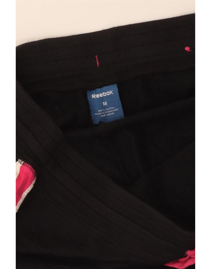 Pantaloni da tuta REEBOK Capri da donna UK 14 Medium Black Colourblock