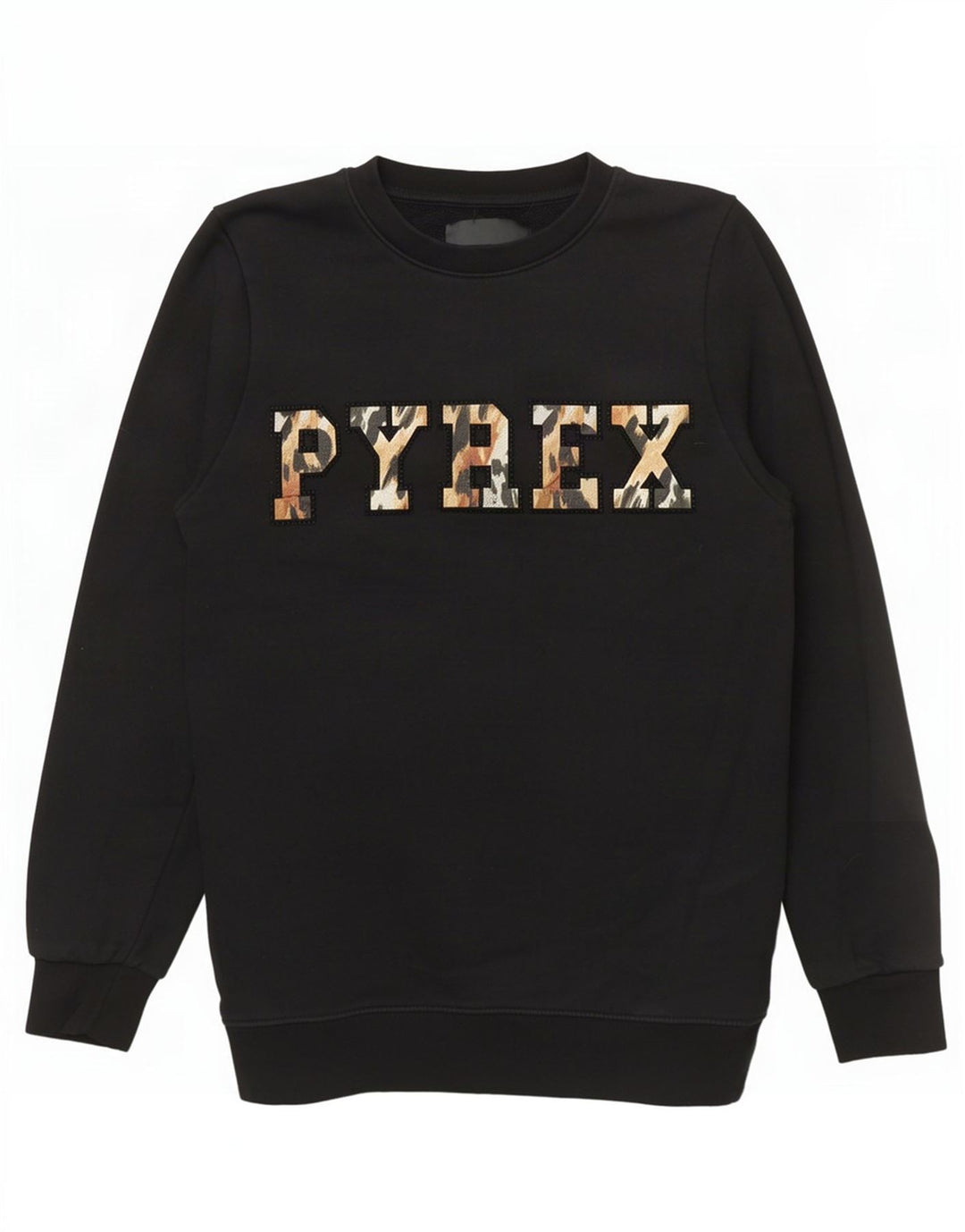 Felpa grafica da donna Pyrex Jumper UK 6 XS cotone nero