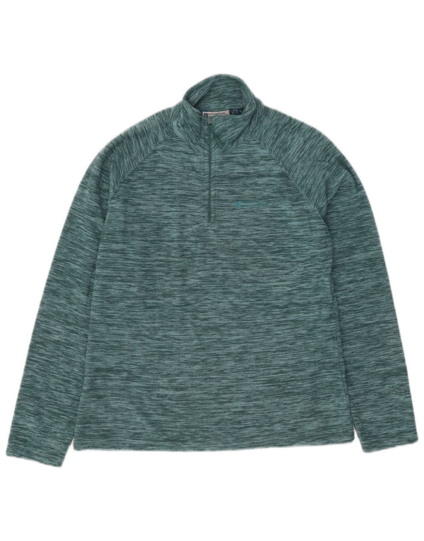 Maglione in pile da donna con collo con zip Mountain Warehouse UK 12 Verde medio screziato