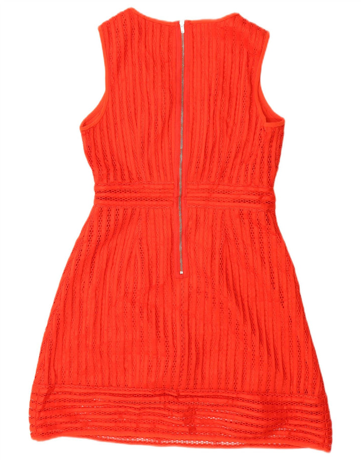 Abito a trapezio senza maniche da donna J. Crew US 2 XS poliestere rosso