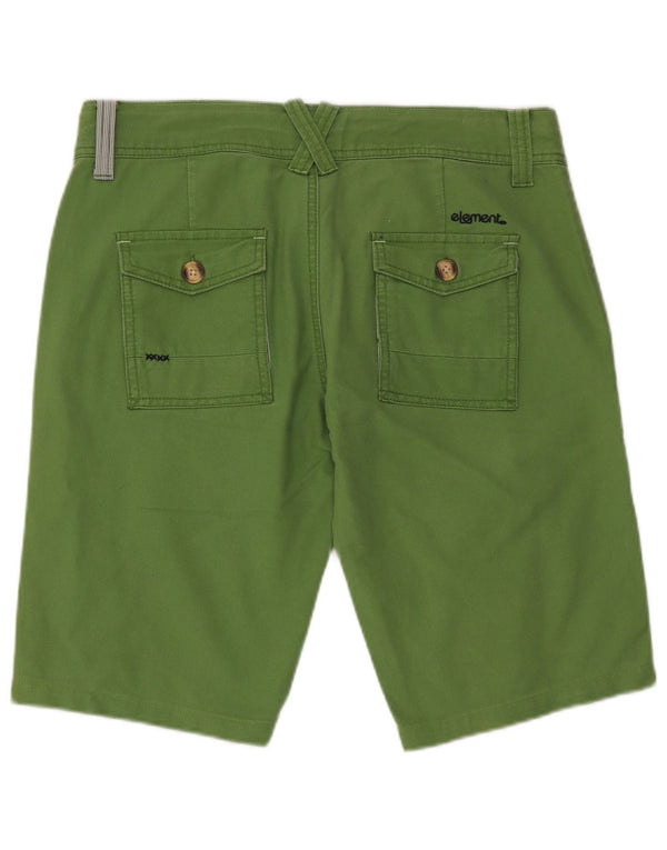 Pantaloncini chino da uomo Element W30 in cotone verde medio