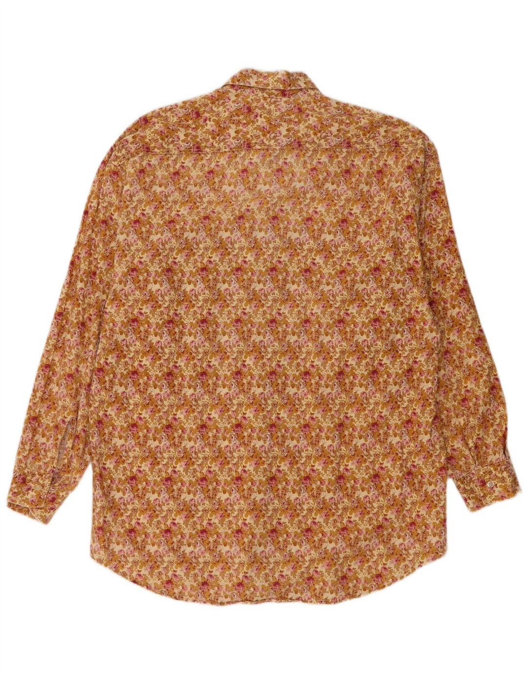 Camicia vintage da uomo verde medio floreale