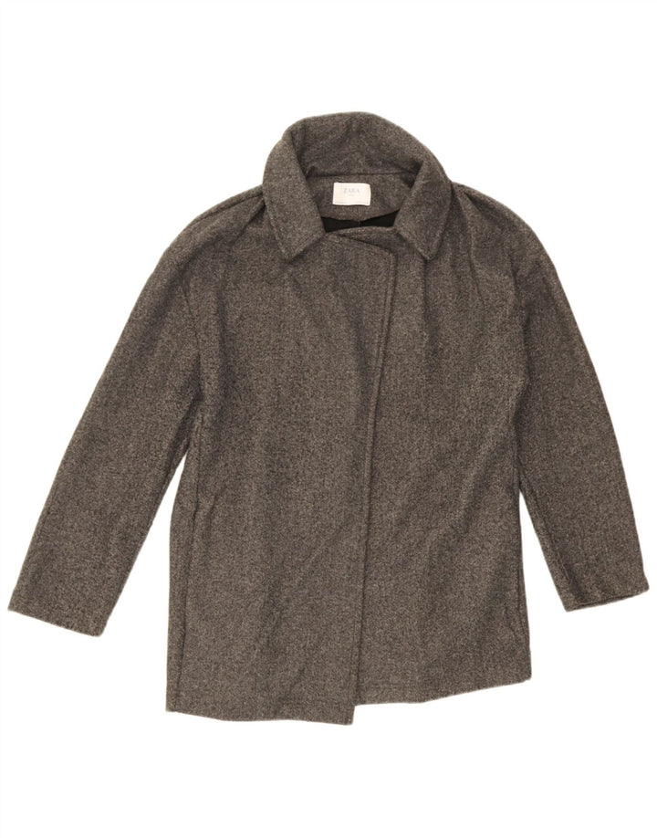 Soprabito oversize da donna Zara UK 10 piccolo poliestere grigio
