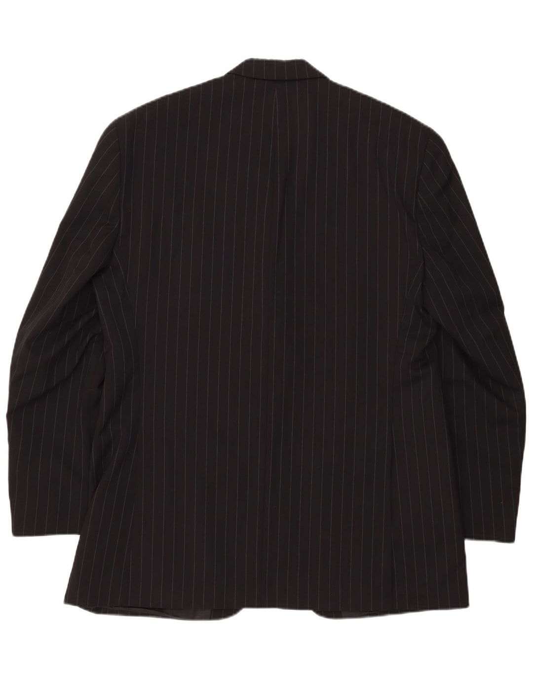 Giacca blazer da uomo a 3 bottoni CHAPS UK 42 XL lana gessata nera