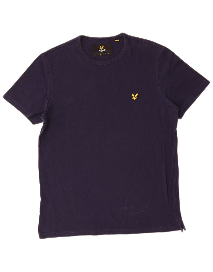 T-shirt da uomo Lyle & Scott Top in cotone blu navy medio