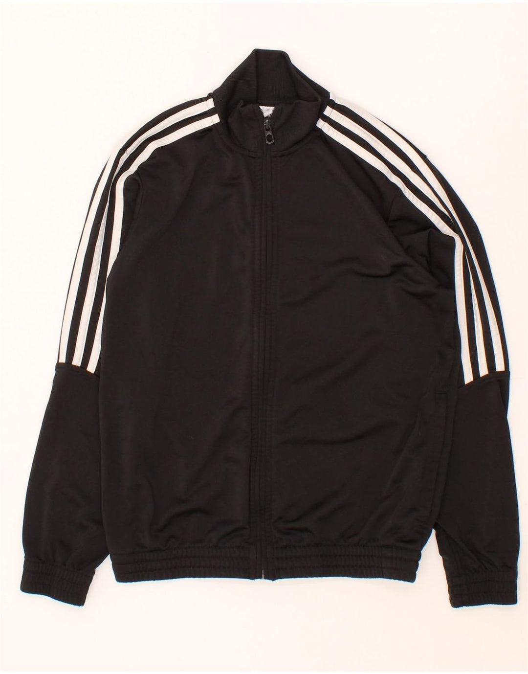 ADIDAS Boys Tracksuit Top Jacket 11-12 Years Black Polyester Vintage Adidas and Second-Hand Adidas from Messina Hembry 