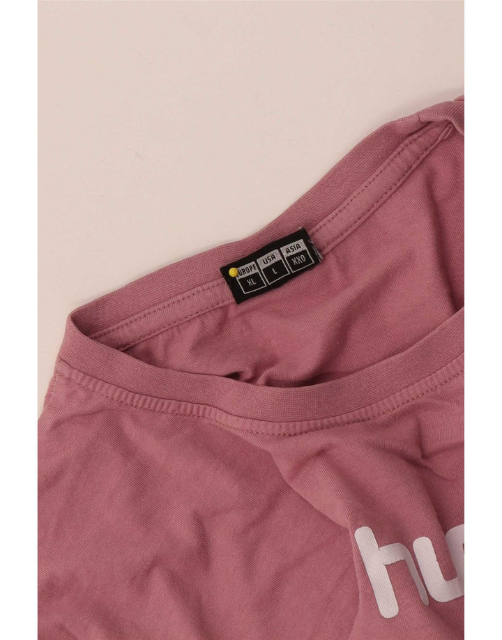T-shirt grafica da uomo Hummel Top grande rosa