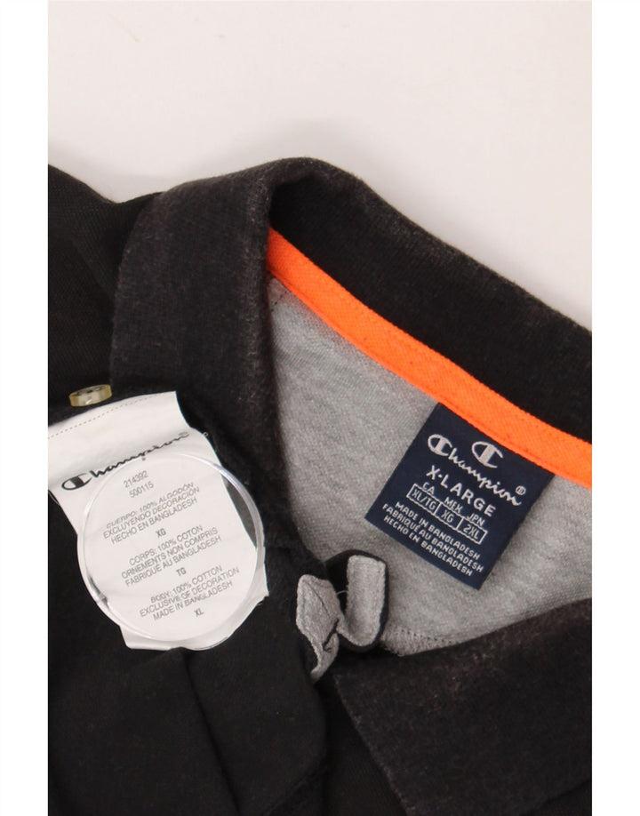 Polo da uomo CHAMPION XL in cotone nero