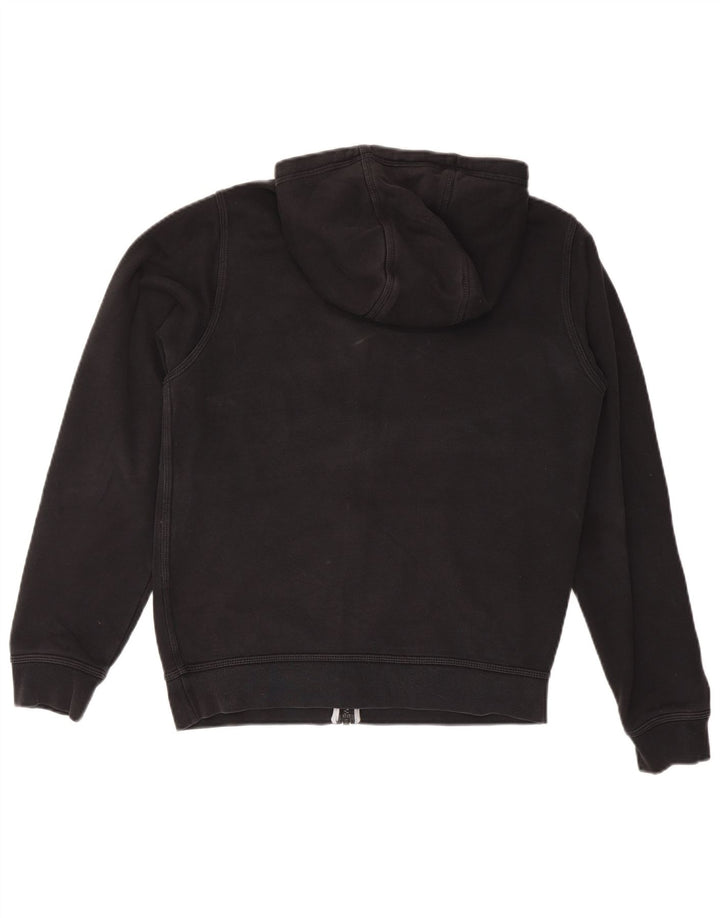 Felpa con cappuccio e zip Nike da uomo piccola in cotone nero