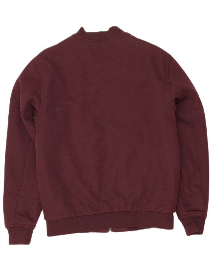 Giubbotto bomber da uomo Zara UK 38 Poliestere bordeaux medio