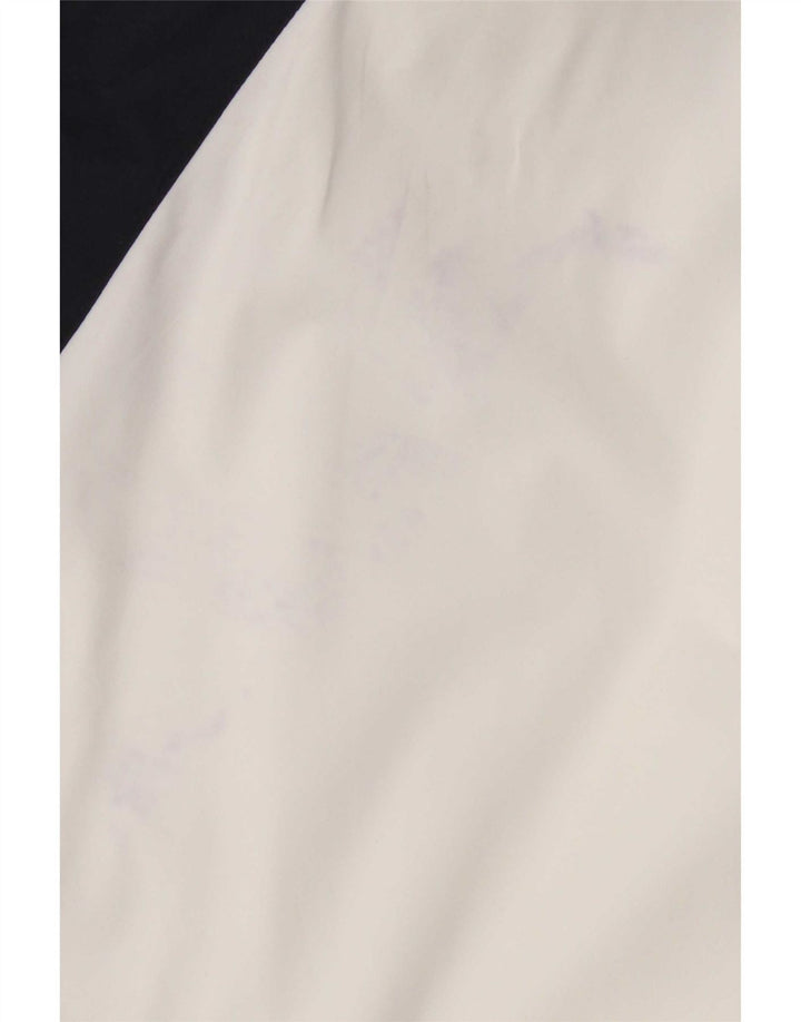 Giacca da tuta da donna Adidas UK 16 Large Bianco Colourblock Poliestere