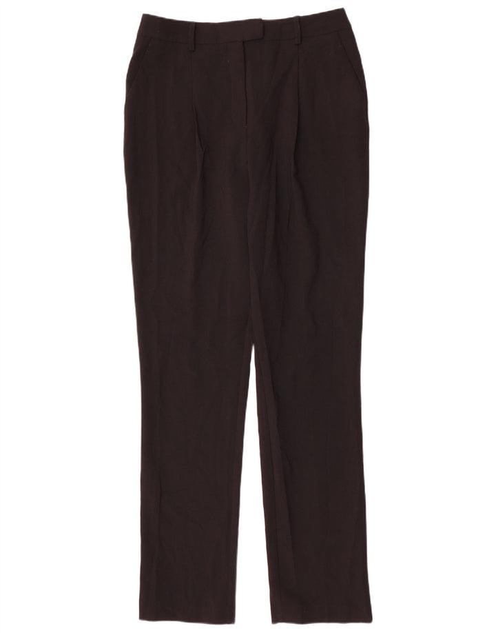 Pantaloni chino con pegging da donna Topshop UK 12 medio W30 L32 poliestere nero