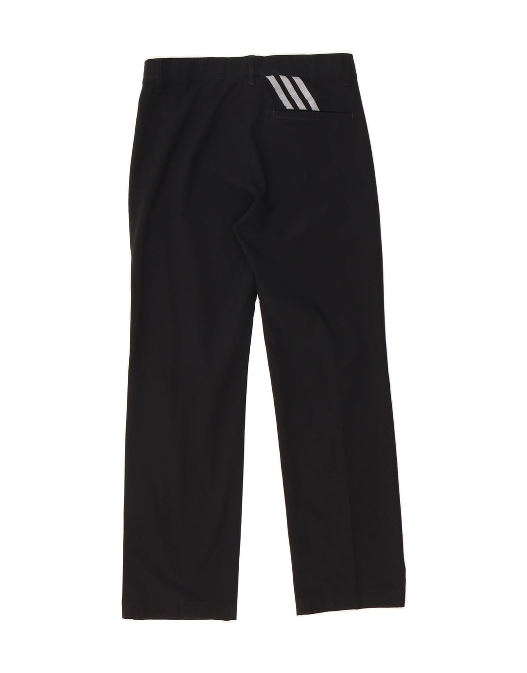 ADIDAS Womens Straight Chino Trousers W26 L26  Black Polyester Vintage Adidas and Second-Hand Adidas from Messina Hembry 