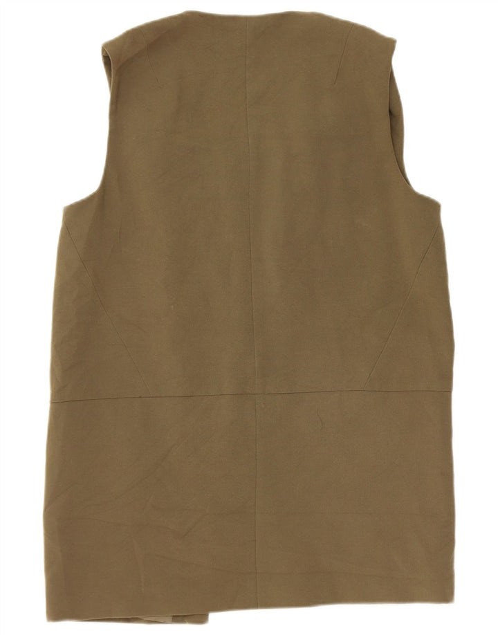 Gilet lungo da donna Topshop UK 12 medio kaki