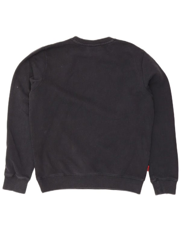 Felpa da uomo Superdry Maglione grande in cotone blu navy