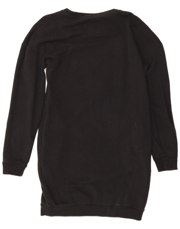 Abito maglione in felpa con grafica da donna Superdry UK 12 Medium Black Floral