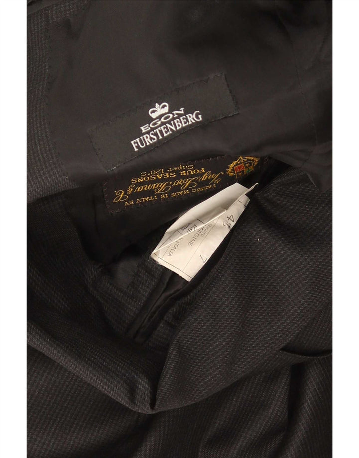 Giacca Blazer da Uomo a 2 Bottoni Loro Piana IT 48 Media Nera in Lana Vergine