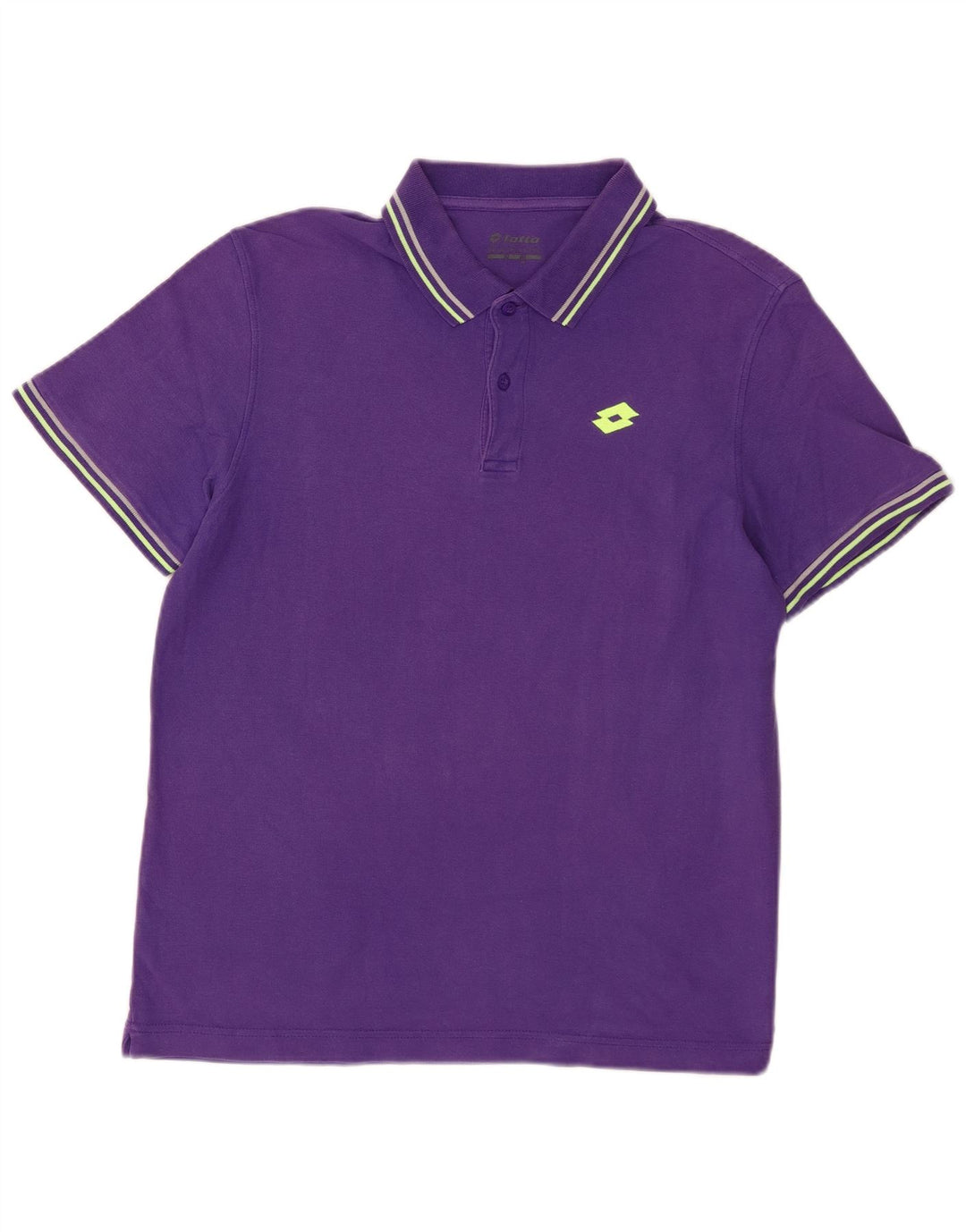 Polo da uomo Lotto in cotone viola medio