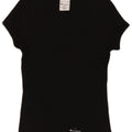 T-shirt Champion da donna Heritage Classics UK 12 cotone nero medio