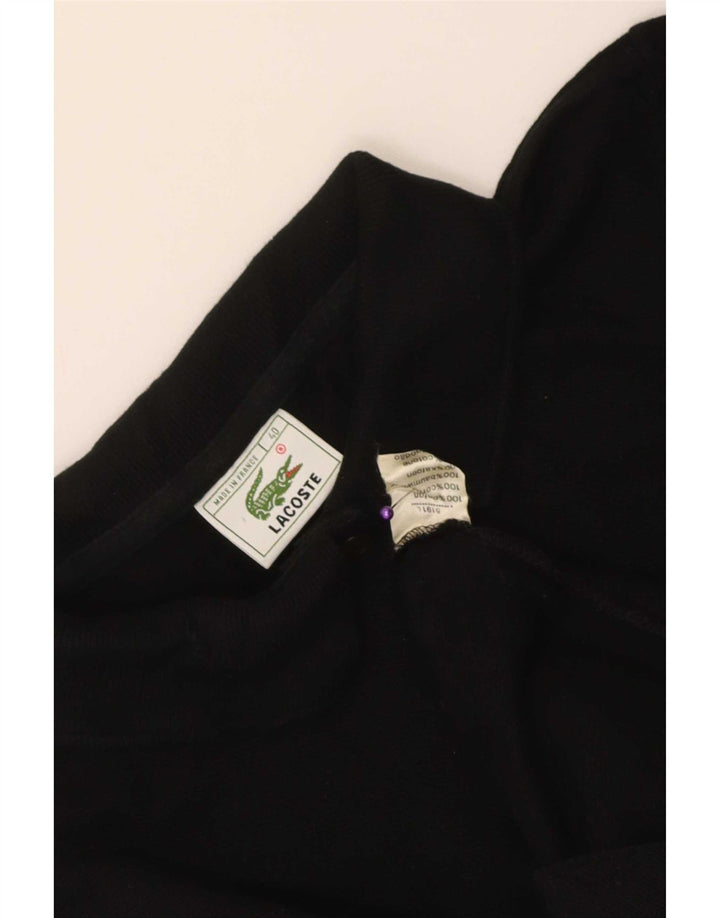 Polo da donna a maniche lunghe Lacoste taglia 40 media cotone nero