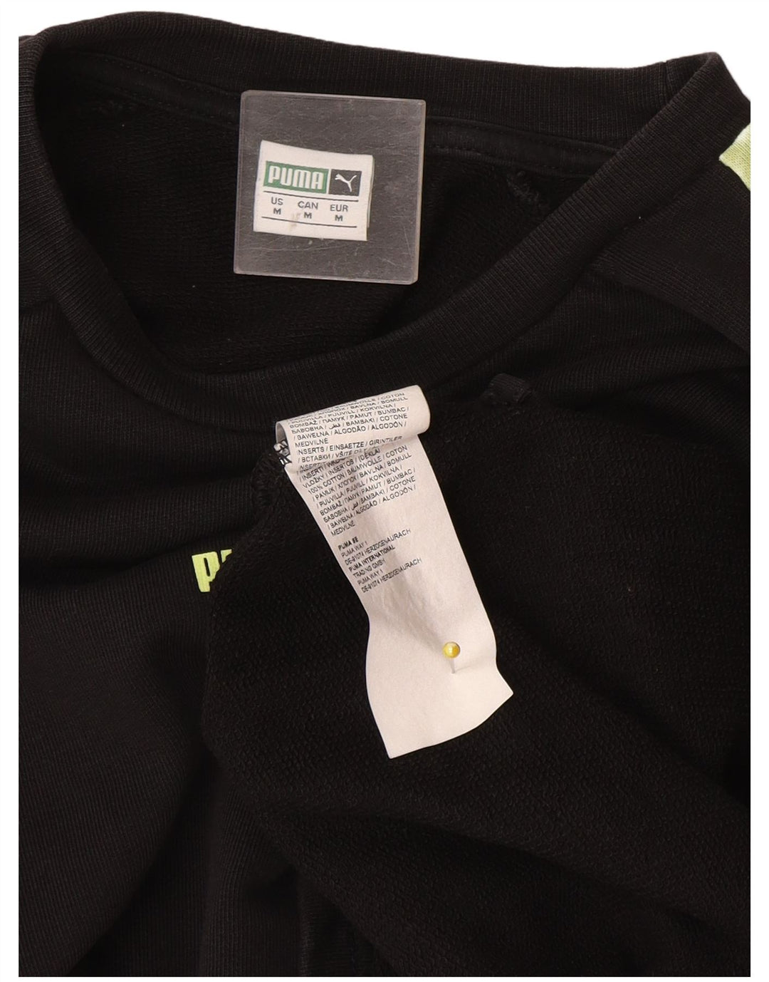 Felpa da donna Puma Jumper UK 14 Medium Black Colourblock in cotone