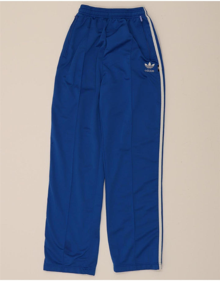 ADIDAS Boys Tracksuit Trousers 13-14 Years  Blue Polyester Vintage Adidas and Second-Hand Adidas from Messina Hembry 