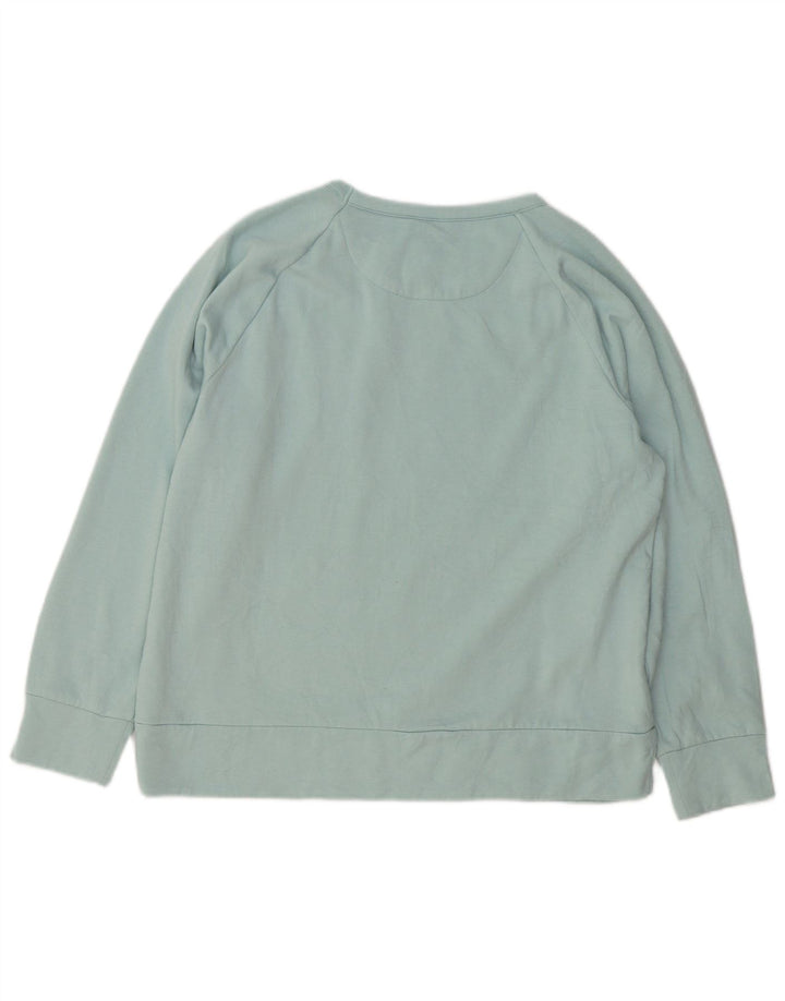 Felpa da donna Eddie Bauer Jumper UK 16 Large Blue Poliestere