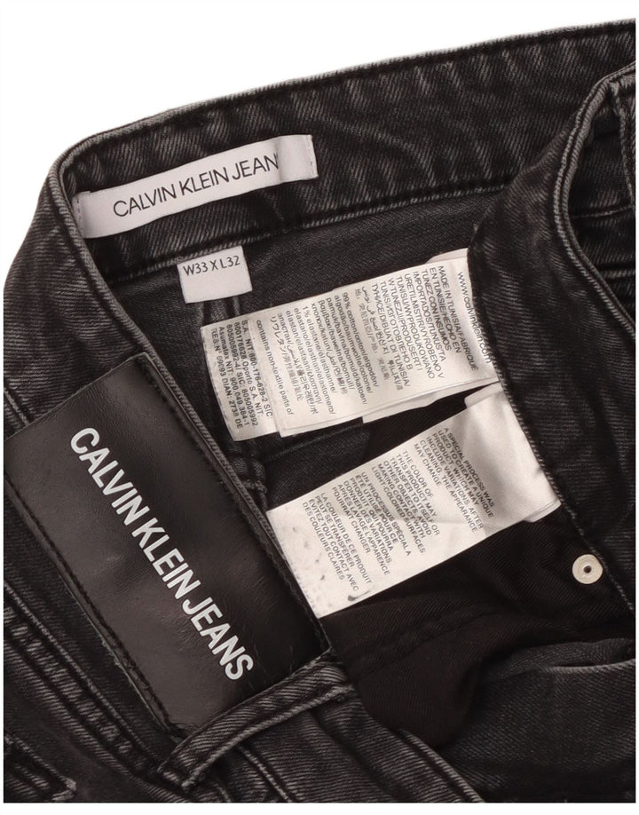 Jeans slim da uomo Calvin Klein Jeans W33 L32 cotone grigio