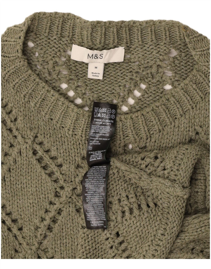 MARKS & SPENCER Canotta corta da uomo Canotta media kaki a rombi/cotone diamante