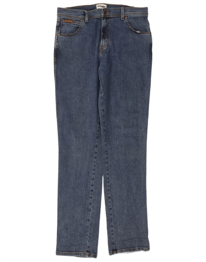 Jeans dritti da uomo Wrangler Texas W36 L36 cotone blu