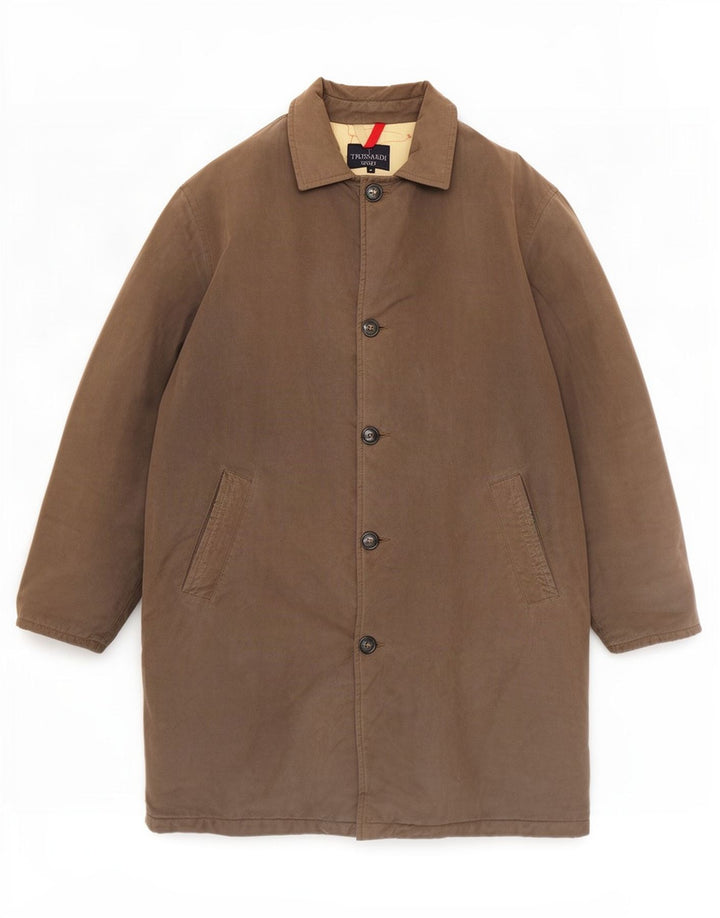 Cappotto Uomo Trussardi IT 54 2XL Grigio