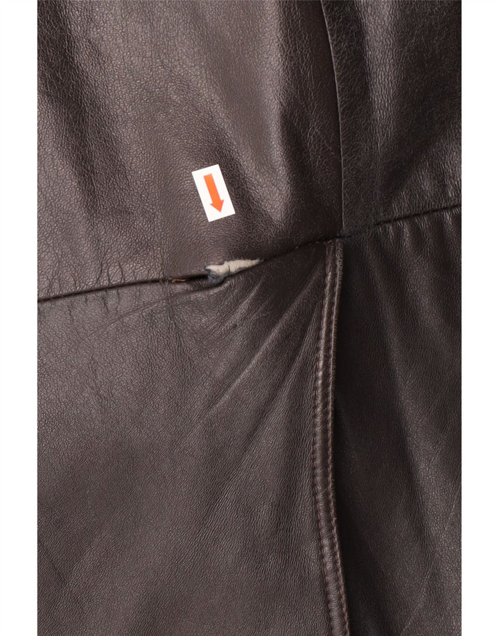 Cappotto in pelle da uomo MAX MOSER IT 56 3XL Pelle marrone