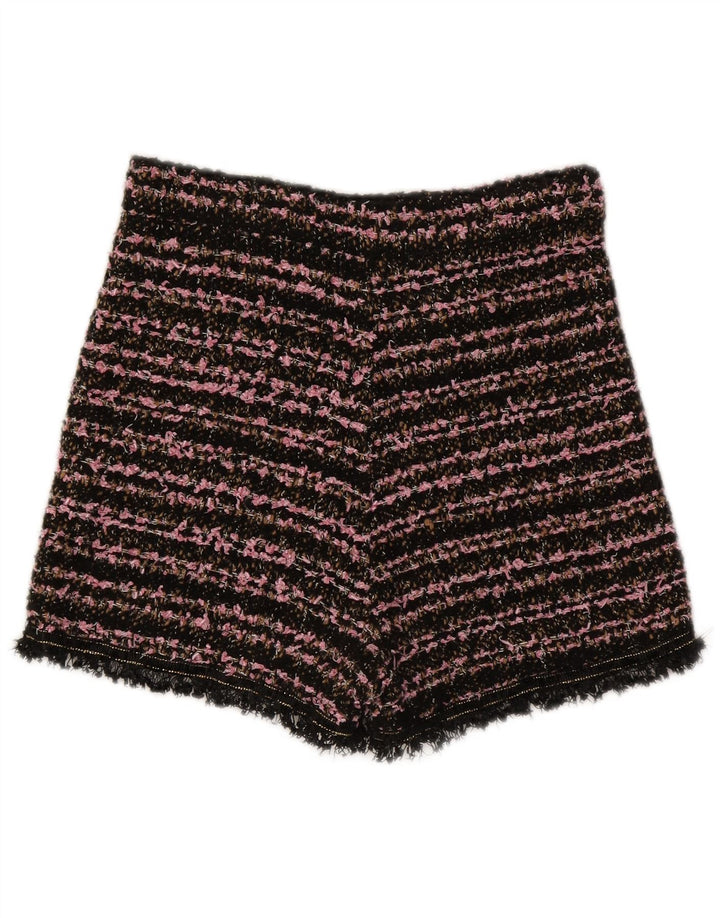Pantaloni caldi a vita alta da donna Zara piccoli W26 a righe neri