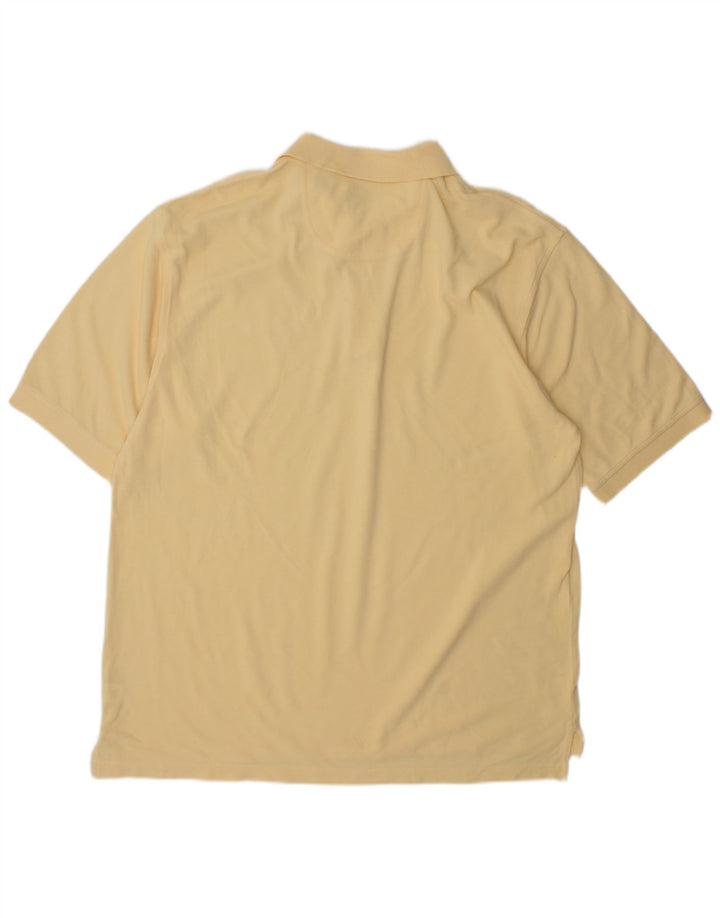Polo da uomo IZOD grande in cotone giallo
