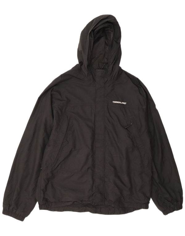 Giacca antipioggia con cappuccio da uomo Timberland UK 40 Large nylon nero