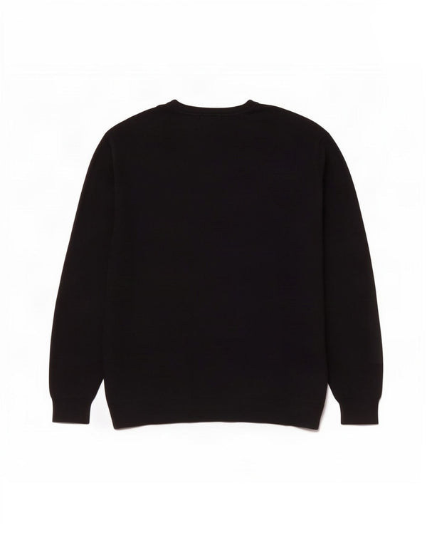 Maglione Zara da uomo con scollo a V XL in cotone nero